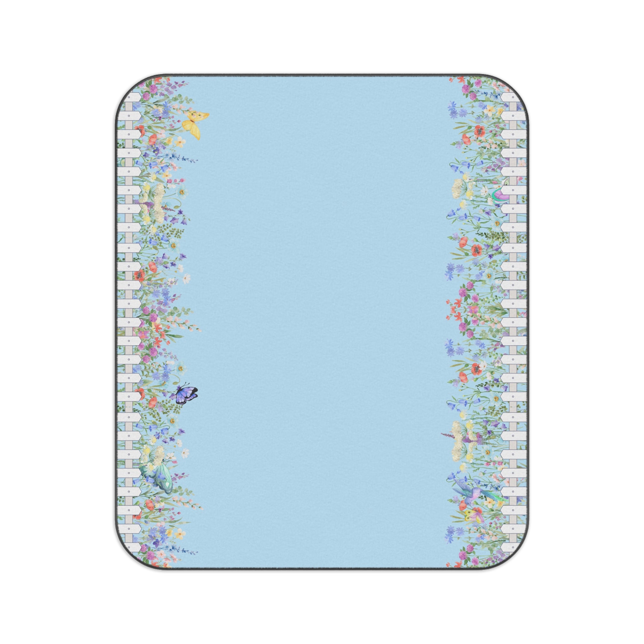 Picnic Blanket water resistant backing -  Welcome to My Garden Party