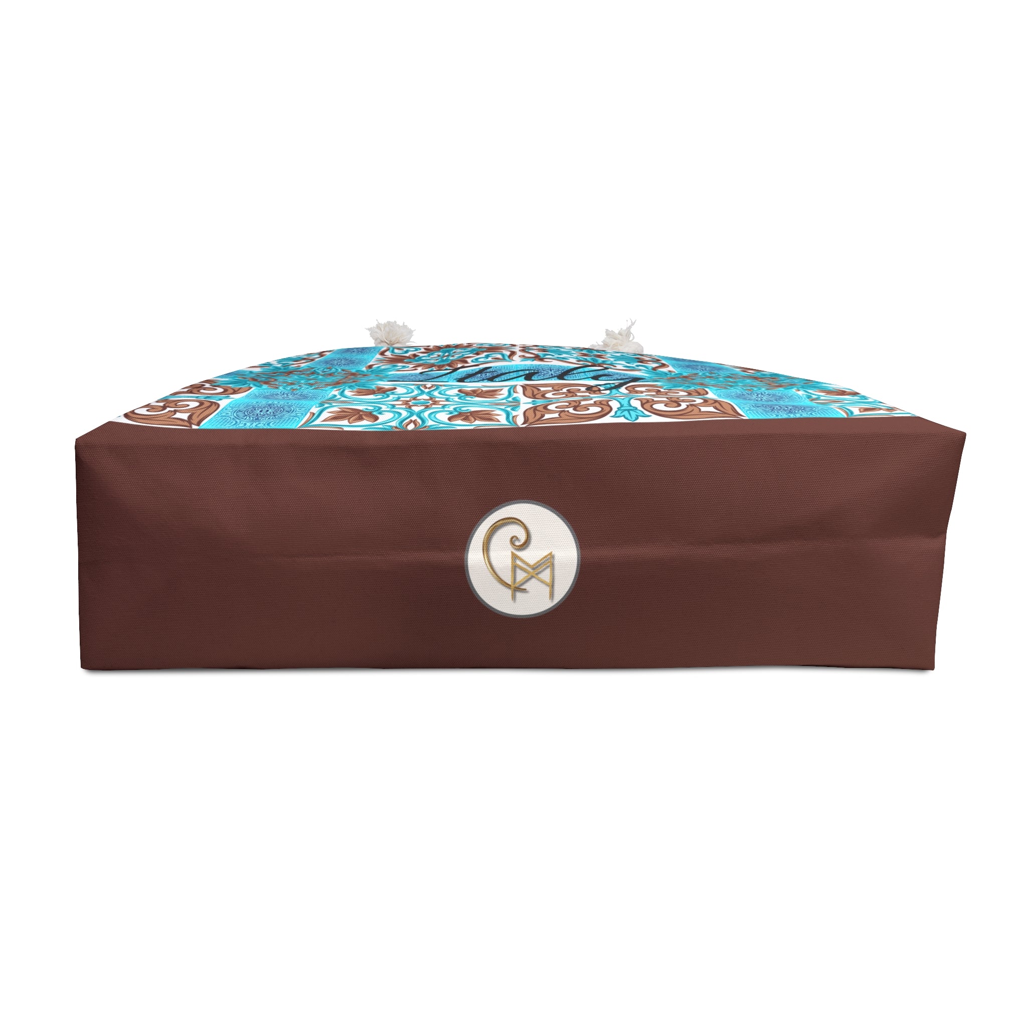 CM Italian Teal Tote – Oversized Canvas Weekender Bag