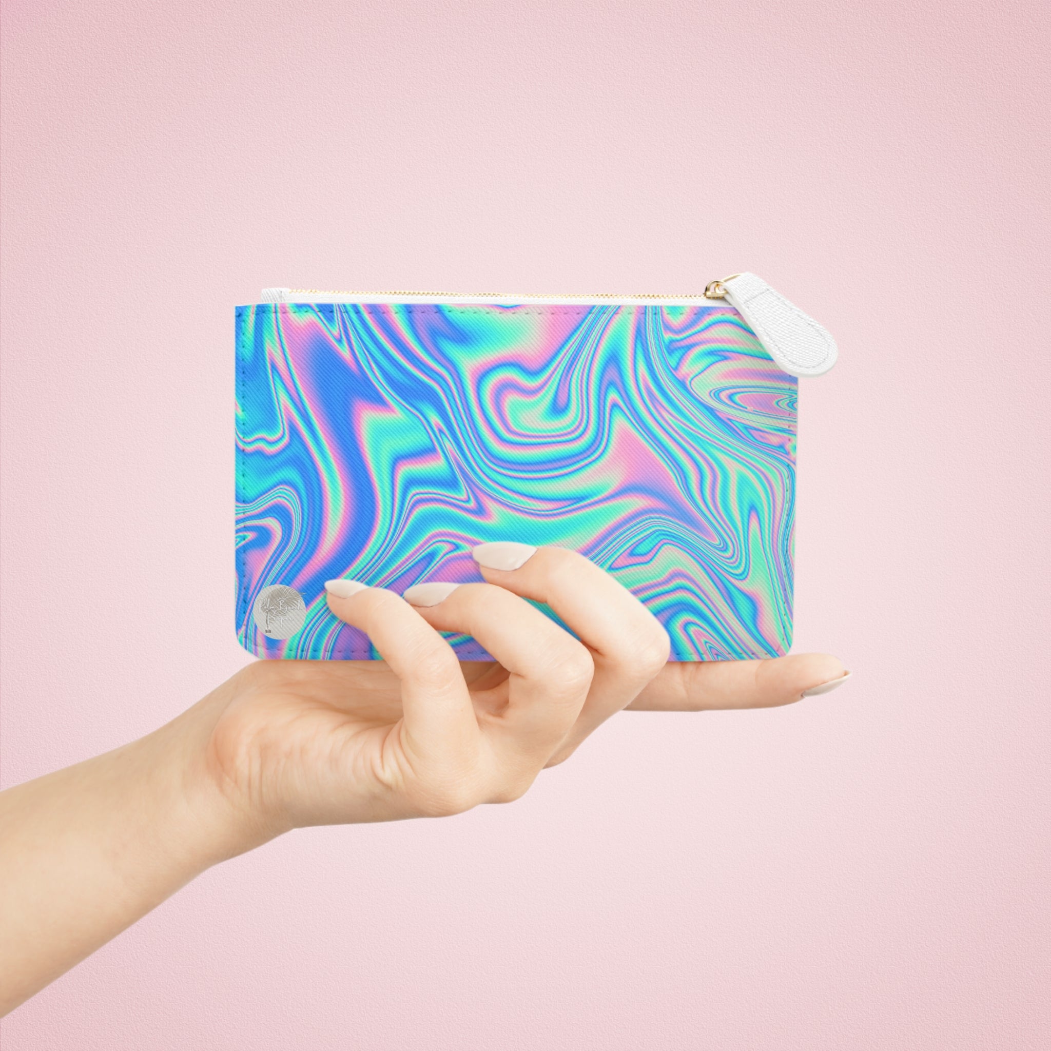 Mini Halographic print-Mini Holographic Chic Clutch