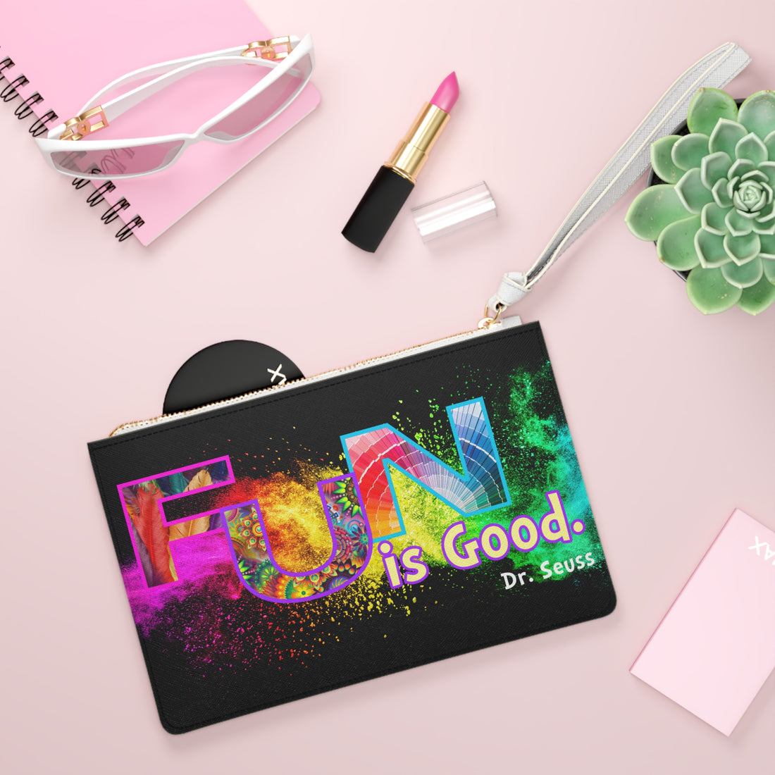 Clutch Bag Set with Matching Coin Purse and Small Tote