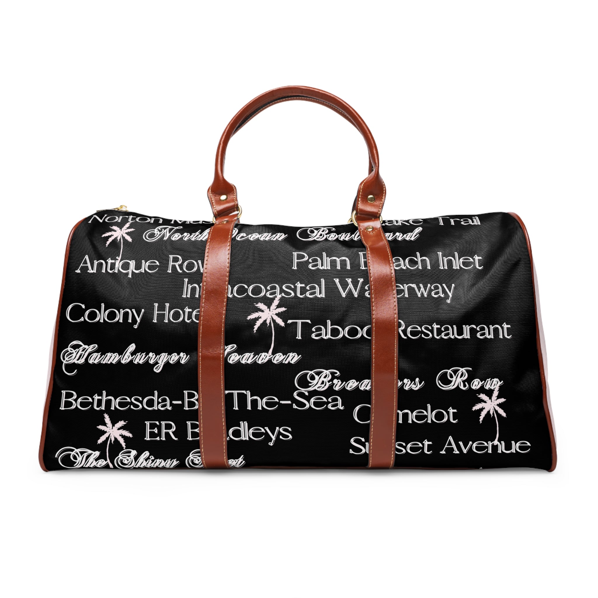 CM Waterproof Travel Bag BlackPink Palm Beach