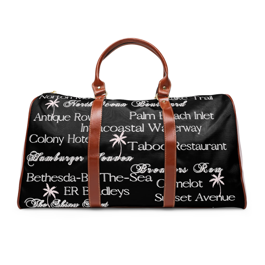 CM Waterproof Travel Bag BlackPink Palm Beach