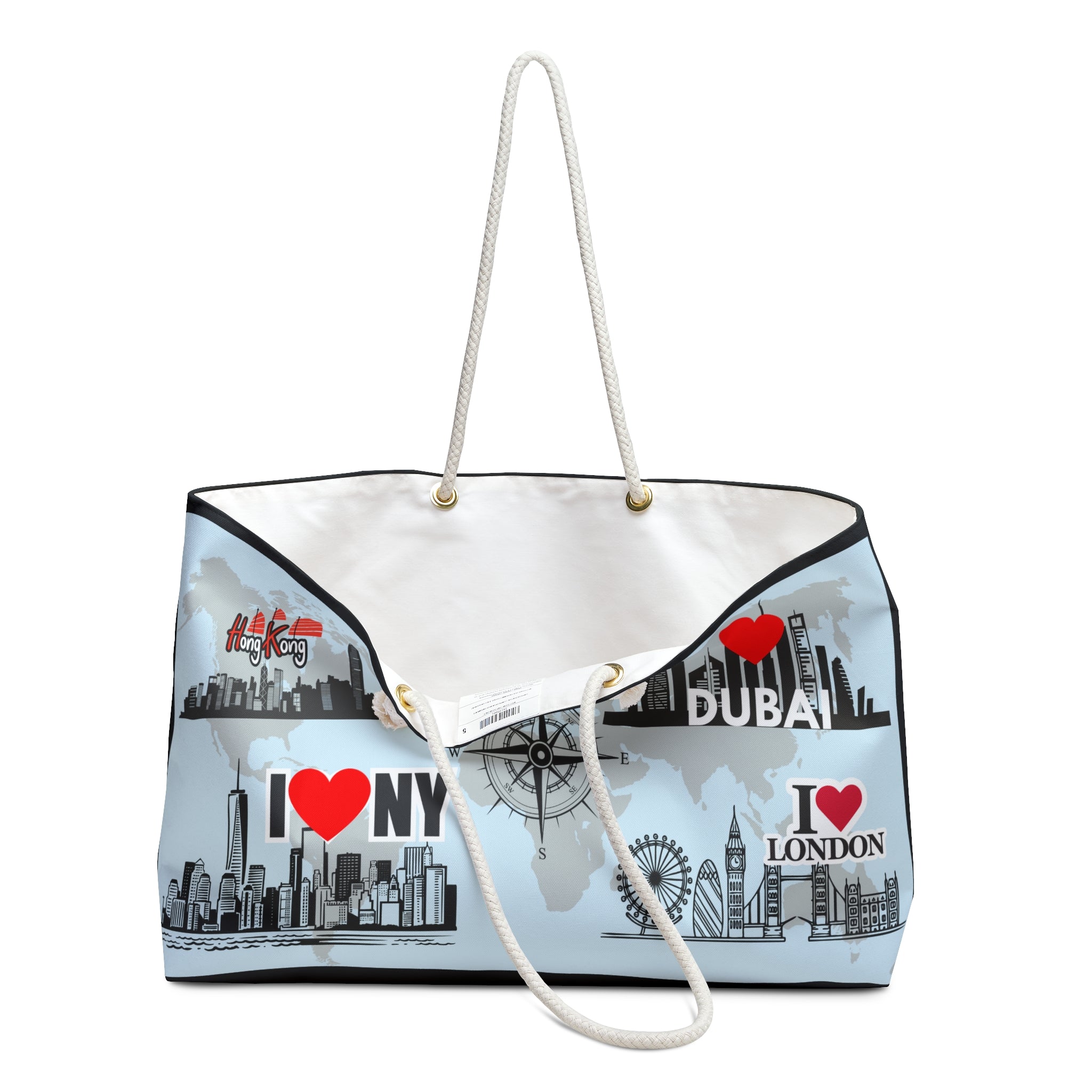 "Classic Destinations" Tote - Soft cotton