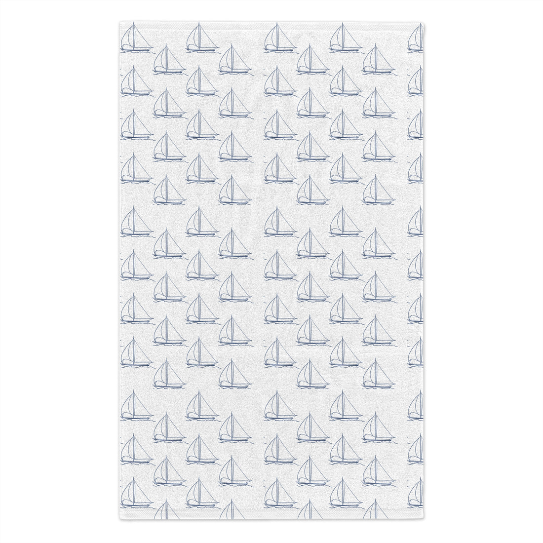 Nautical Burp Cloth, two sided, cotton/poly helps prevent leaks