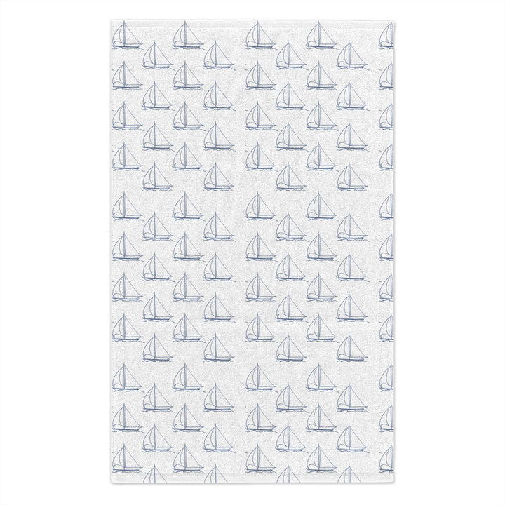 Nautical Burp Cloth, two sided, cotton/poly helps prevent leaks