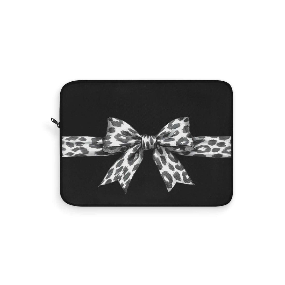 Leopard Bow Laptop Sleeve | Chic Tech Accessory, Gift for Her, Stylish Laptop Bag, Trendy Sleeve, Modern Leopard Print – Laptop Sleeve by Cre8ive Masters