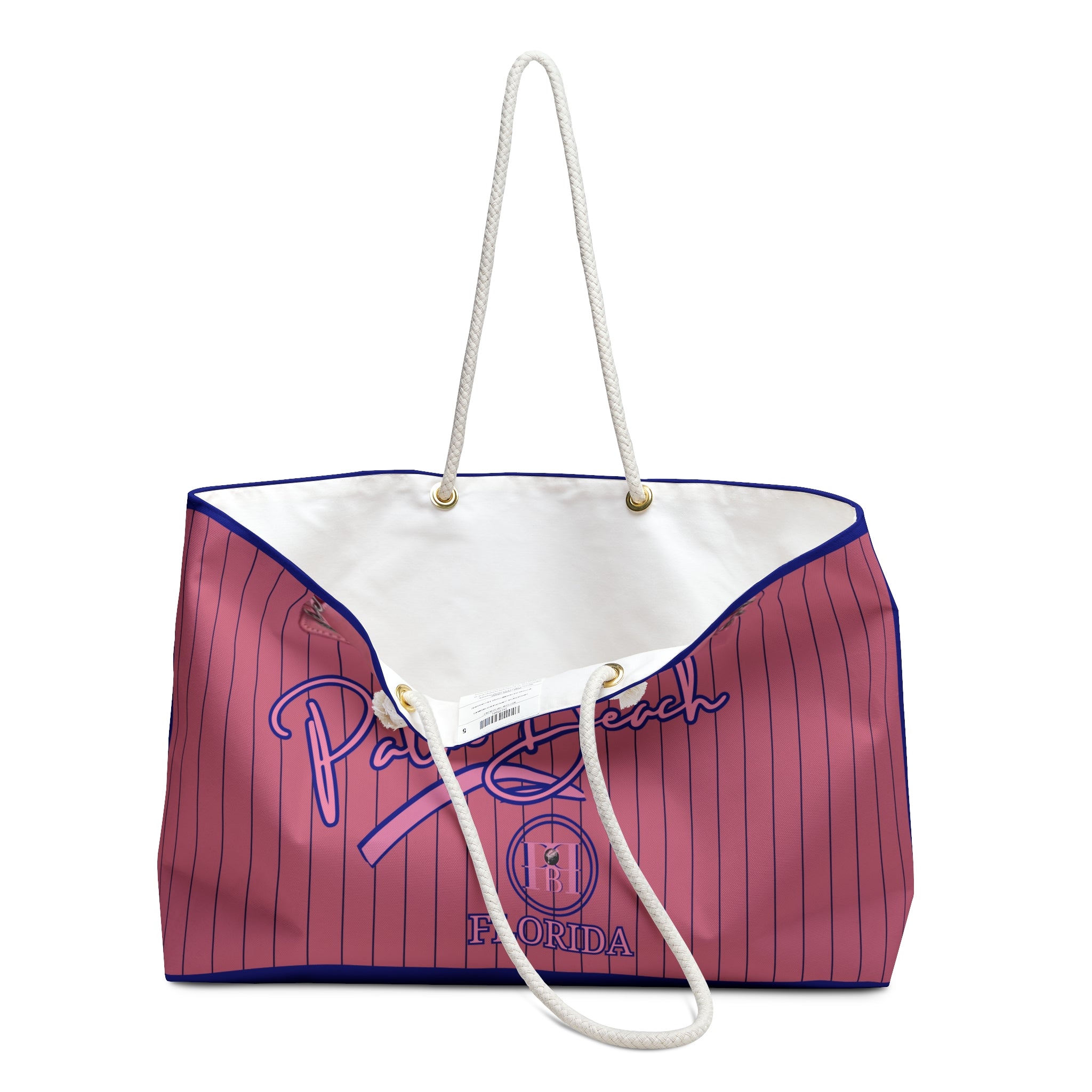 "Palm Beach Pink-Blue" Tote -  Soft & Smooth