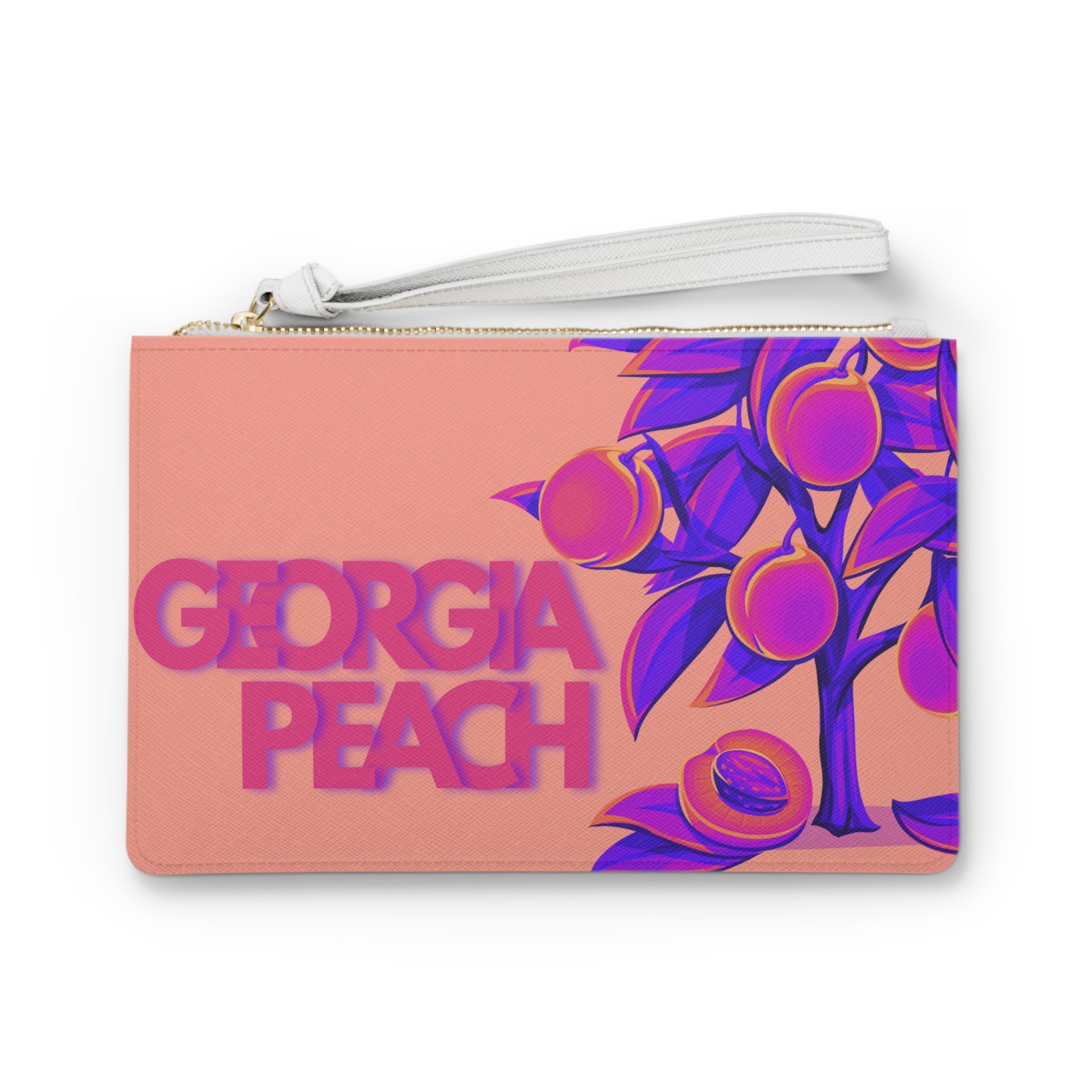 Faux Leather Clutch Bag