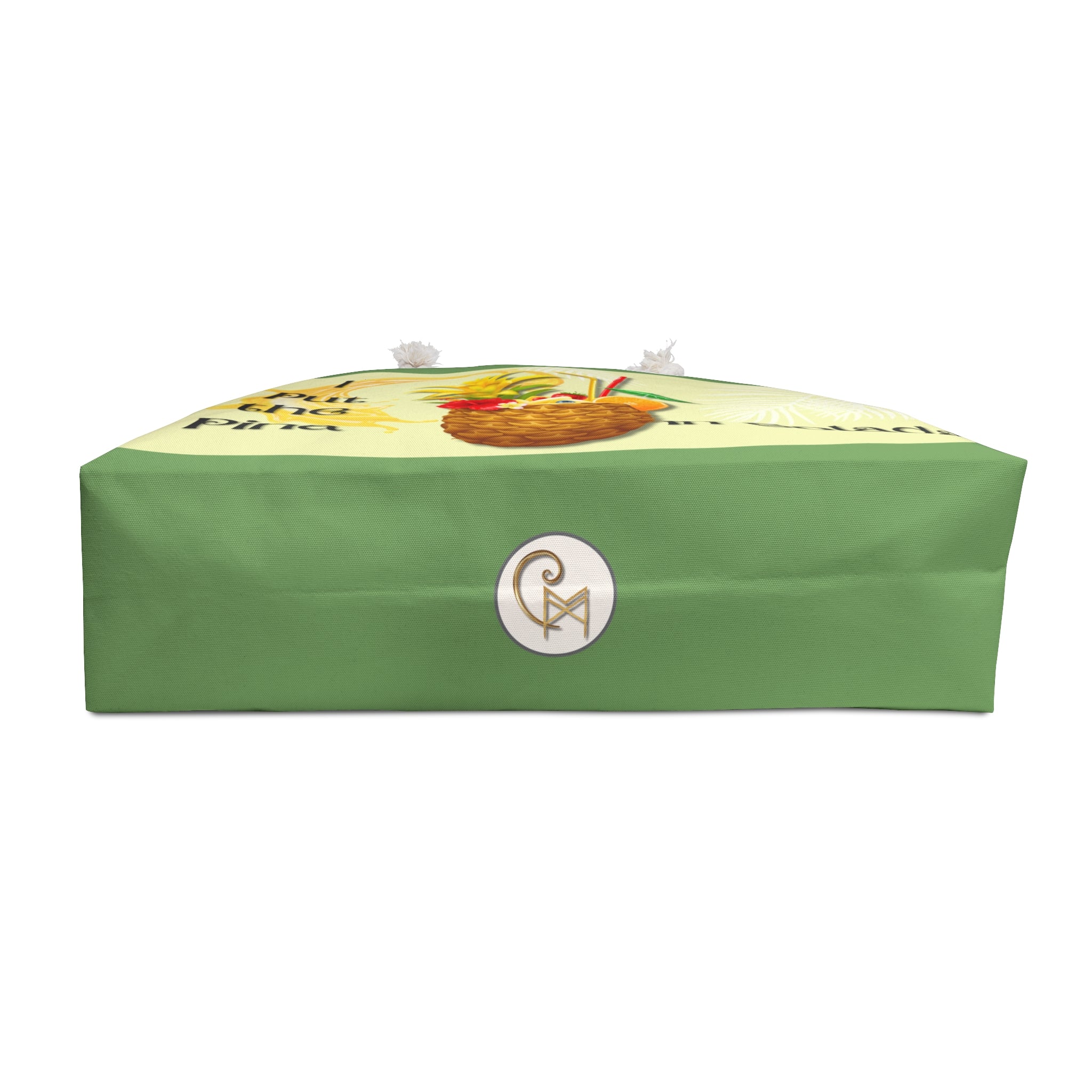 CM Pina Colada Tote — Oversized 24"x13" Rope-Handle Beach Bag