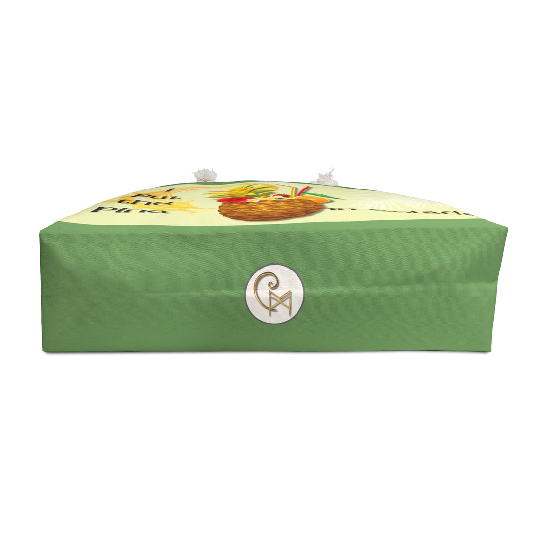 CM Pina Colada Tote — Oversized 24"x13" Rope-Handle Beach Bag