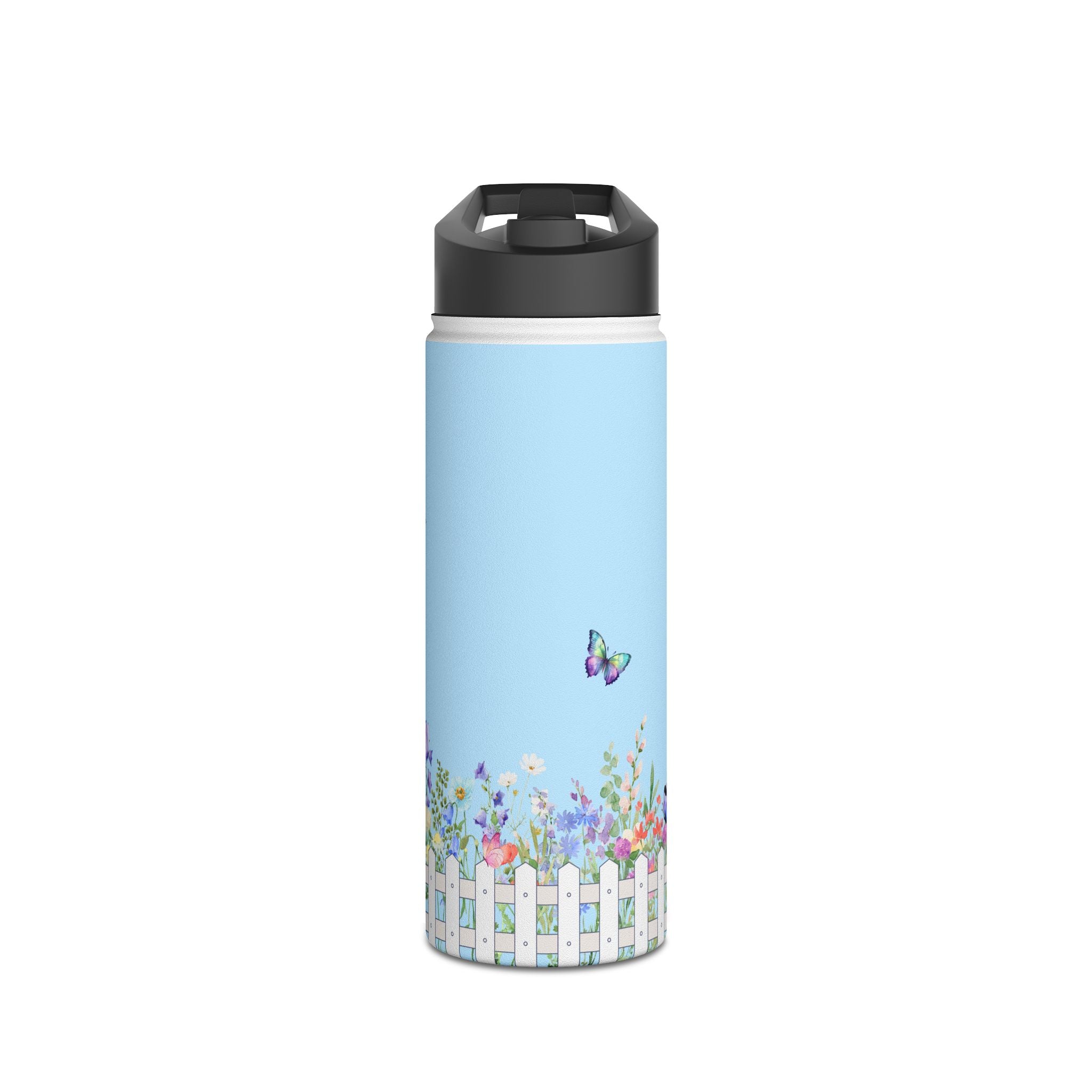 Garden Party Stainless Steel Water Bottle, 18oz Eco-Friendly Travel Mug, InspirationalHydration, Great for Hikers, Gift Idea for picnic Lovers – Mug by Cre8ive Masters