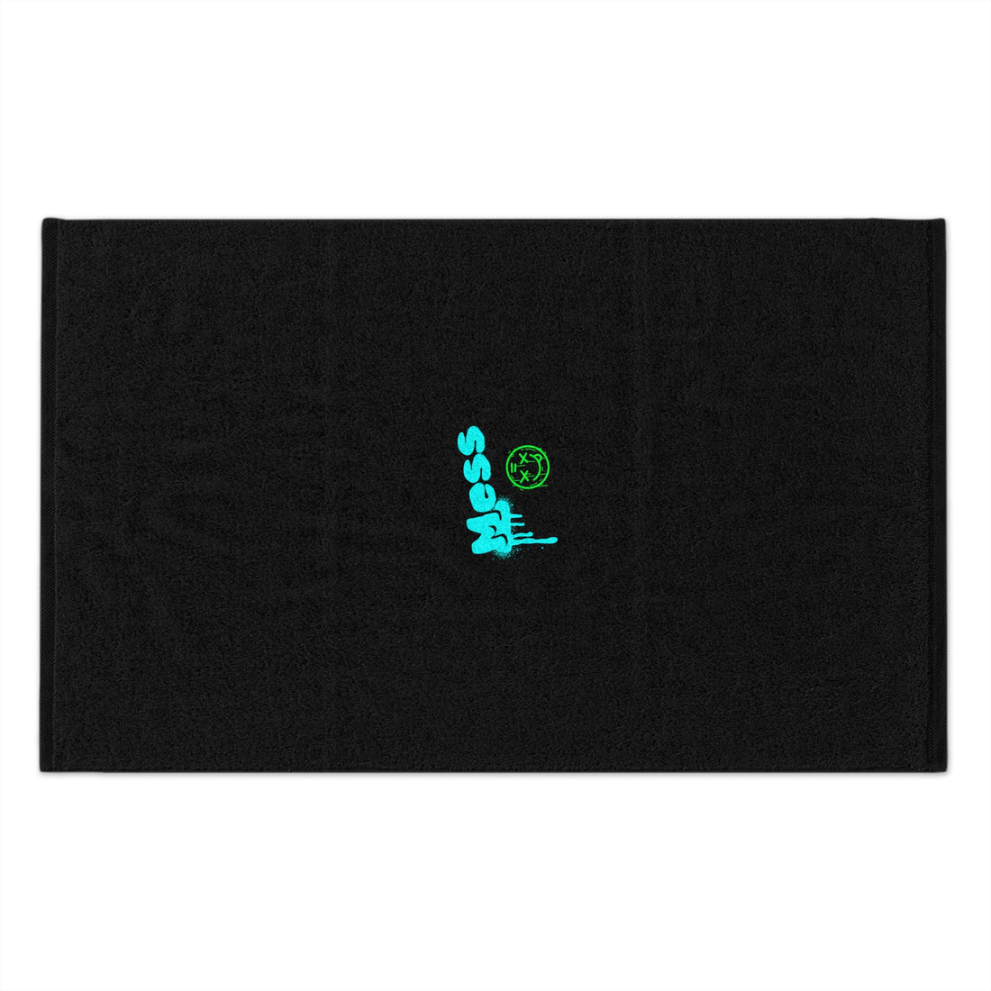 Graffiti Burp Cloth, two-sided cotton/poly