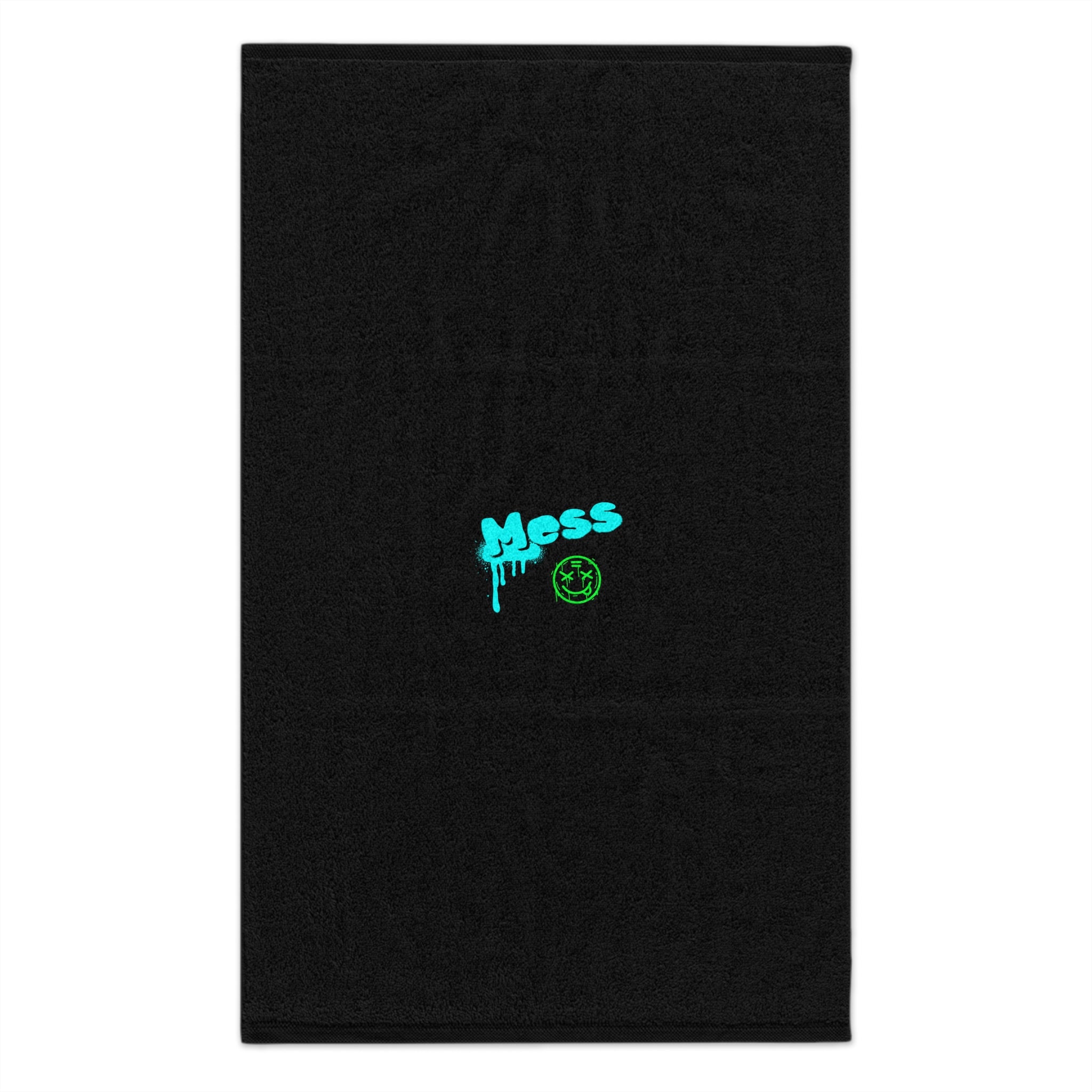 Graffiti Burp Cloth, two-sided cotton/poly