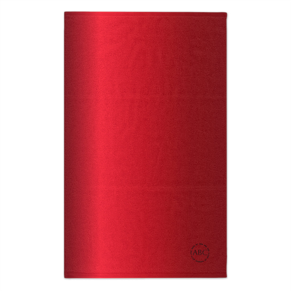 Red Satin Scarf Burp Cloth – Elegant Red Look Satin Accessory