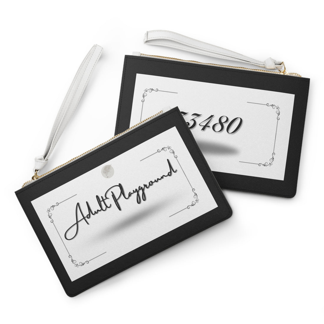 PB Playground Clutch Bag — Map & Playful Print Wristlet