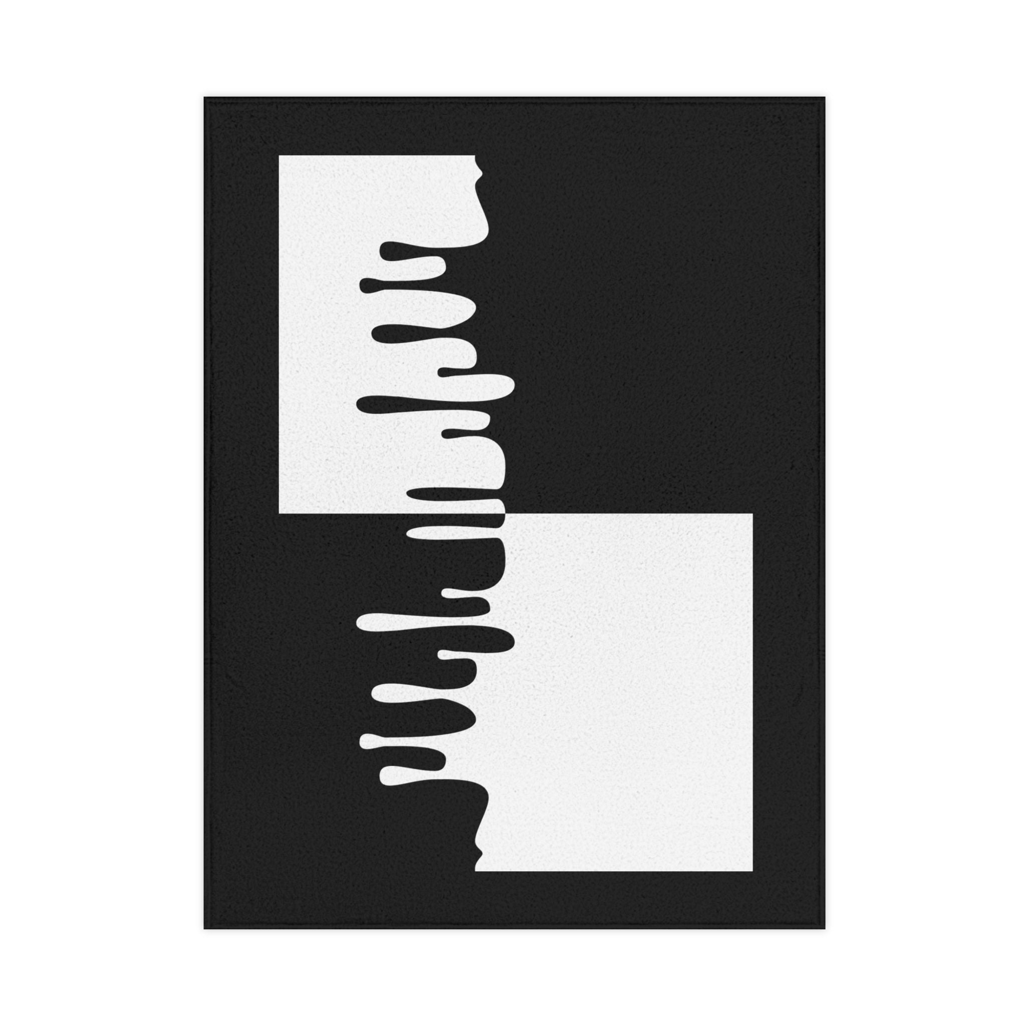 Modern Drip Pattern Toddler Blanket, Cozy Nursery Decor