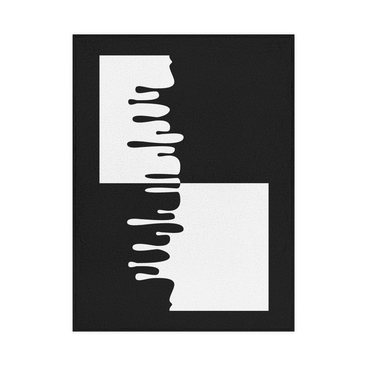 Modern Drip Pattern Toddler Blanket, Cozy Nursery Decor