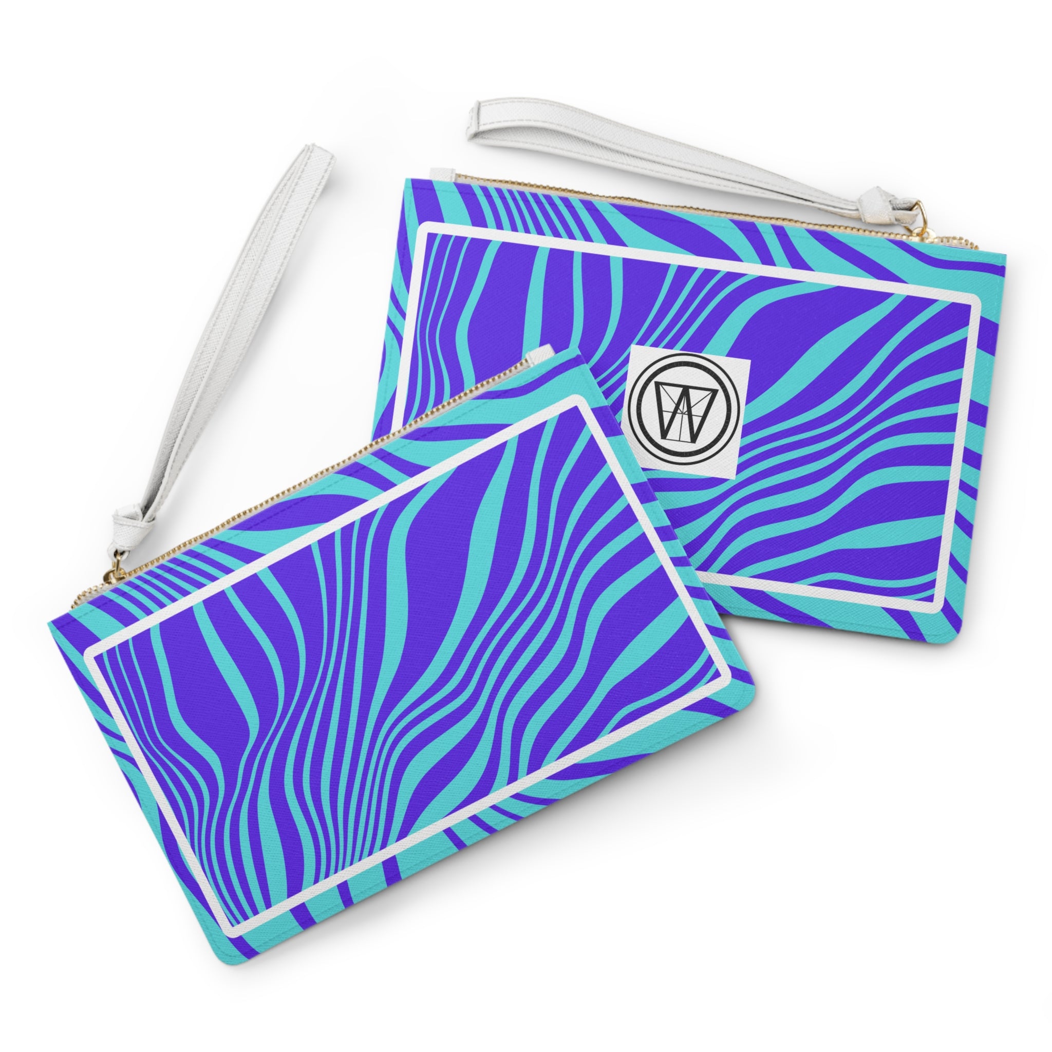 purple-aqua Clutch Bag vibrant wealthy sigil