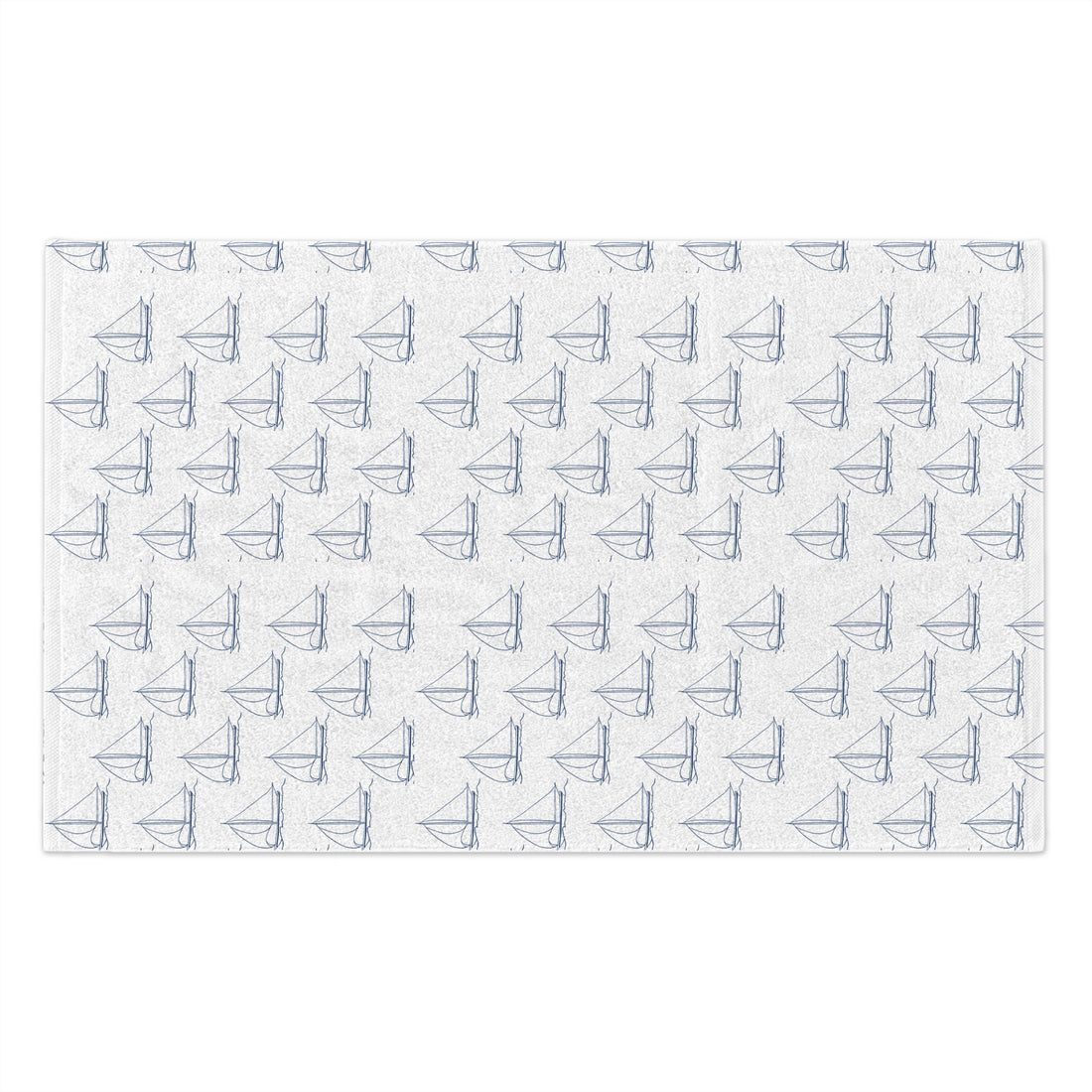 Nautical Burp Cloth, two sided, cotton/poly helps prevent leaks