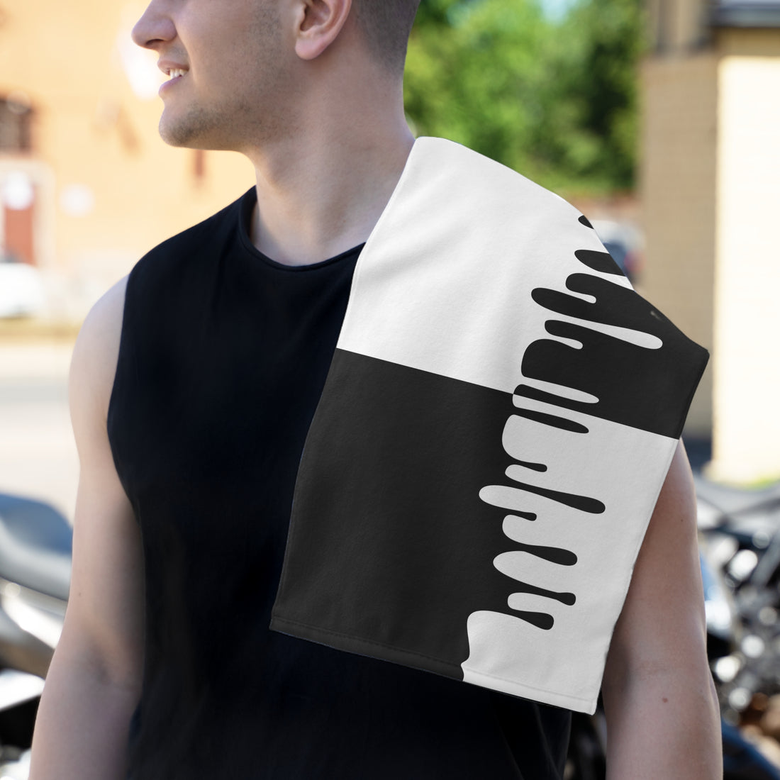 Dad's Burp Cloth, two sided cotton/Poly. Helps prevent leaks