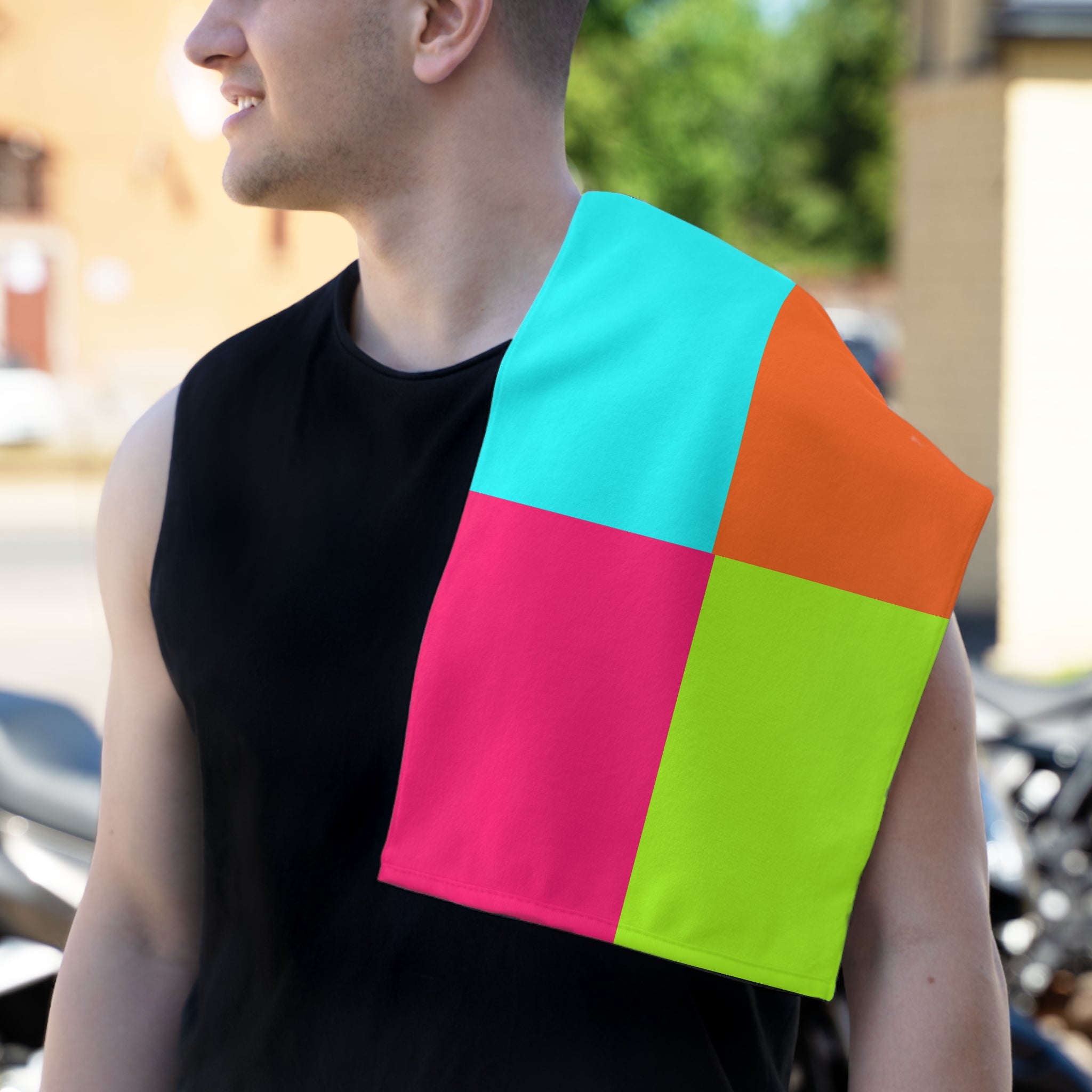 Vibrant Burp Cloth for sportsman