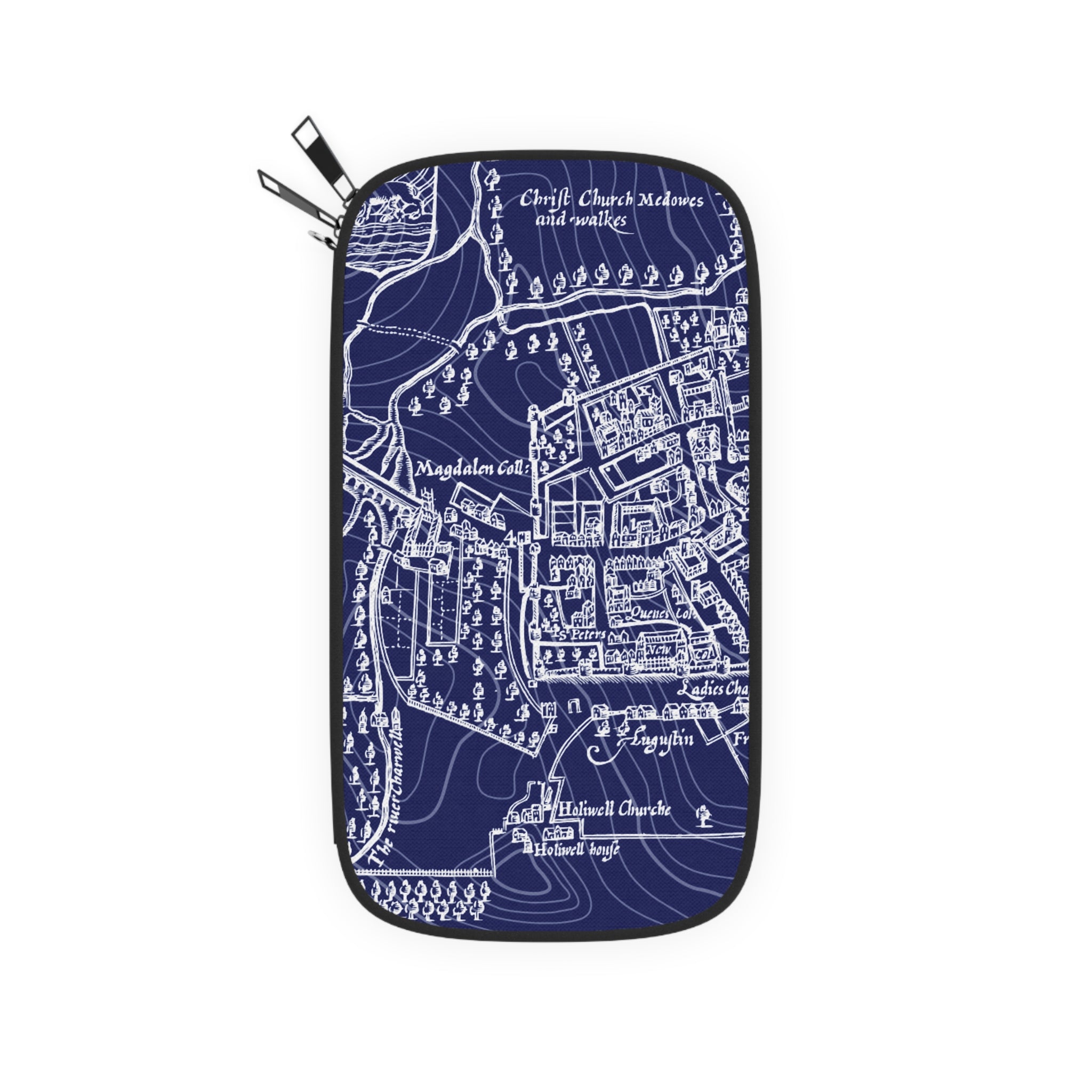 Map Passport Wallet Navy Blue | Travel Organizer, Adventure Essential
