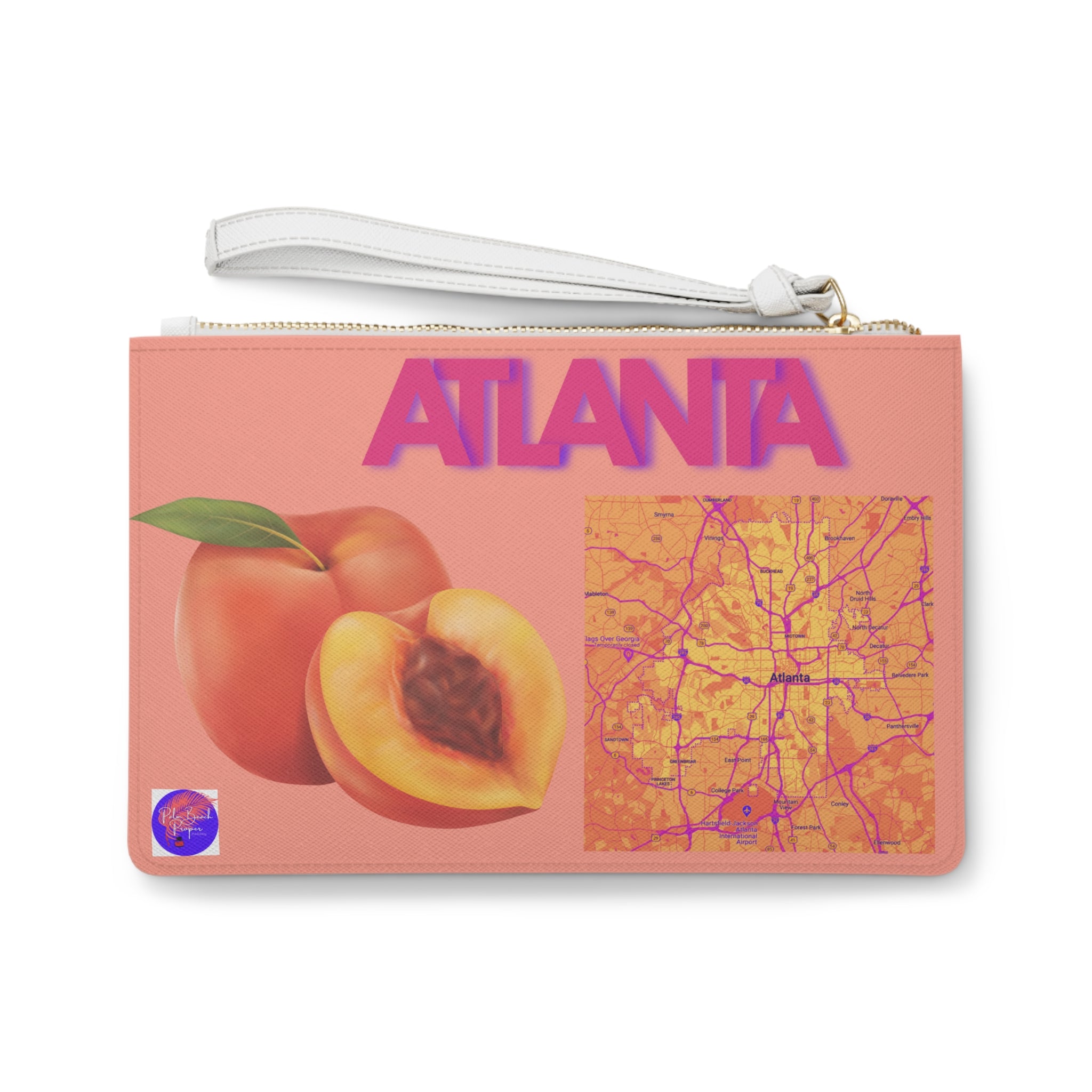 Faux Leather Clutch Bag