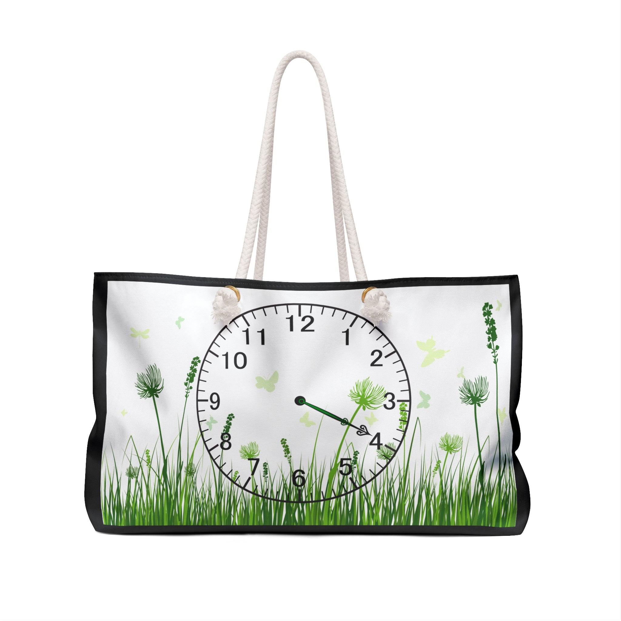 CM Herbal Tote – Oversized Canvas Weekender Bag