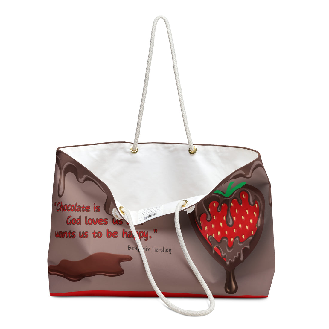 Ben Hershey Chocolate Tote - 24″ x 13″