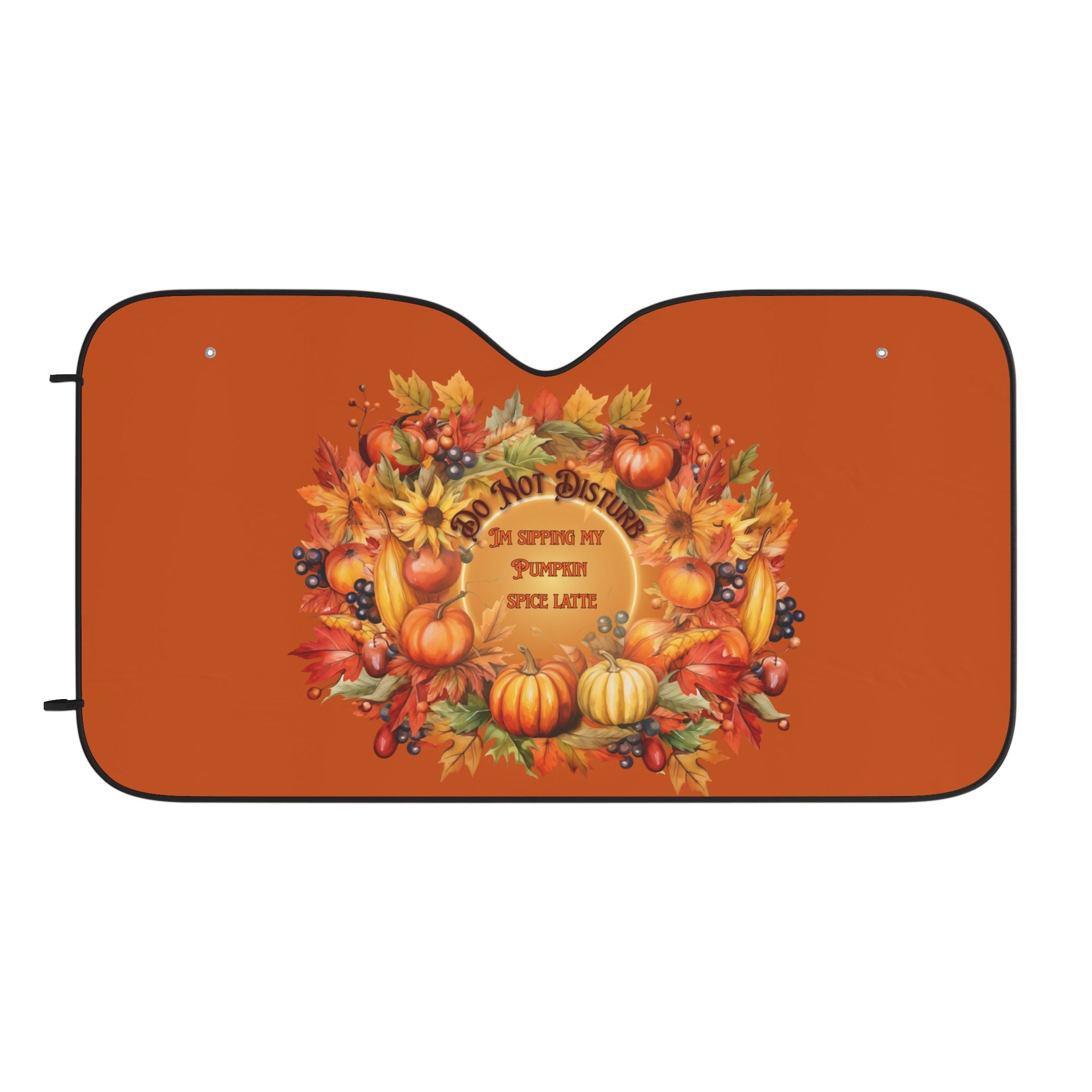 Do NOT Disturb Car Sun Shades — Cozy Latte Season Shade