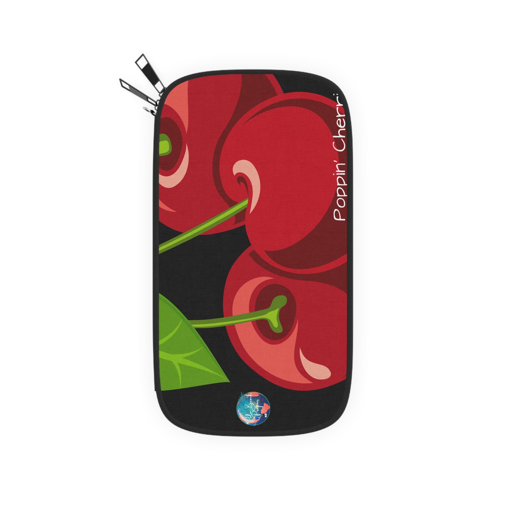 Cherry Passport Wallet — Stylish Travel Organizer