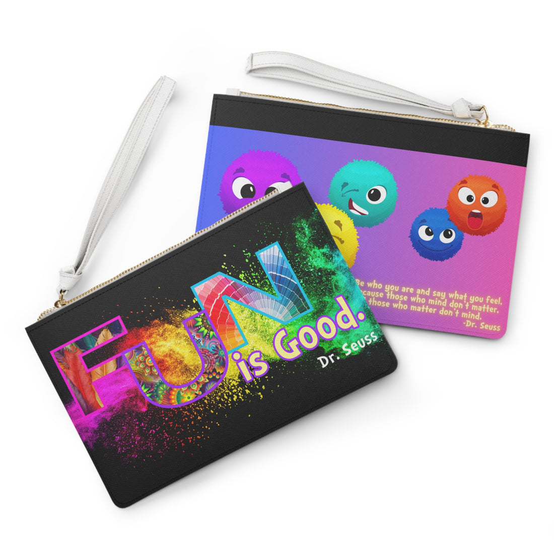 Clutch Bag Set with Matching Coin Purse and Small Tote