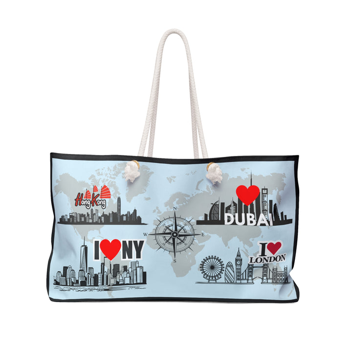 "Classic Destinations" Tote - Soft cotton