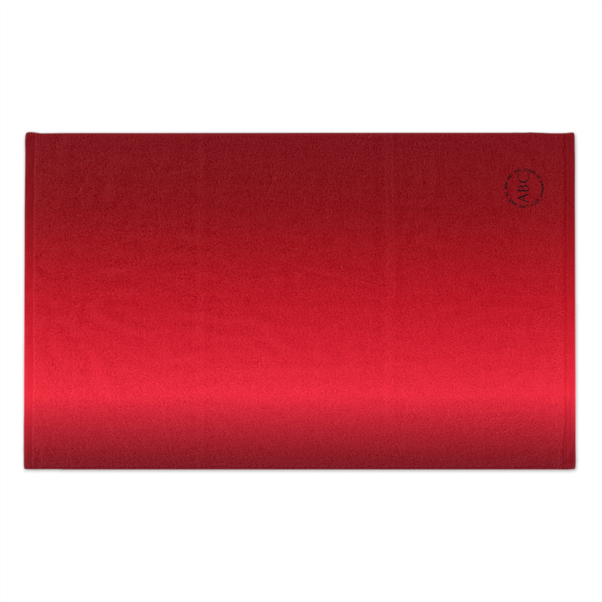 Red Satin Scarf Burp Cloth – Elegant Red Look Satin Accessory