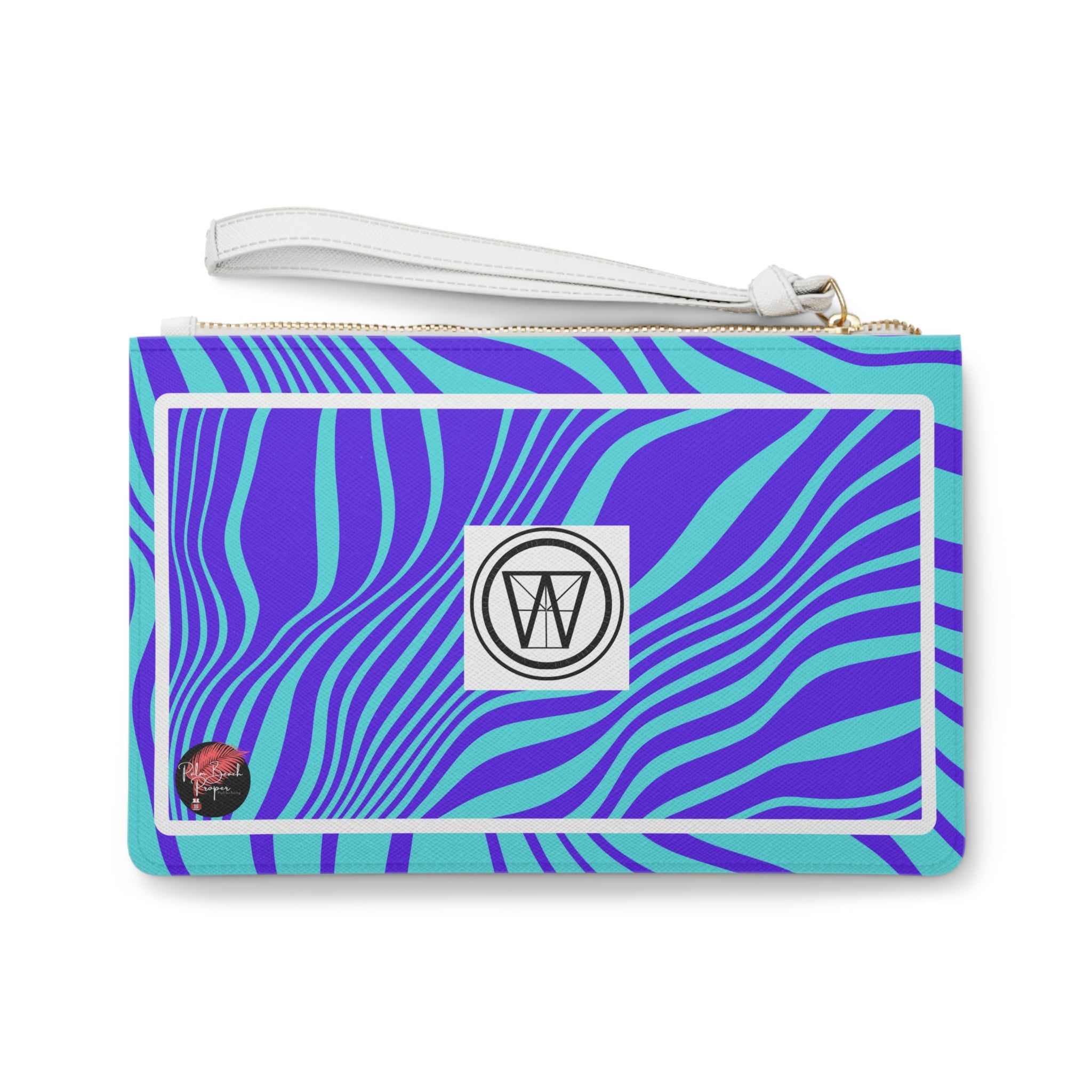 purple-aqua Clutch Bag vibrant wealthy sigil