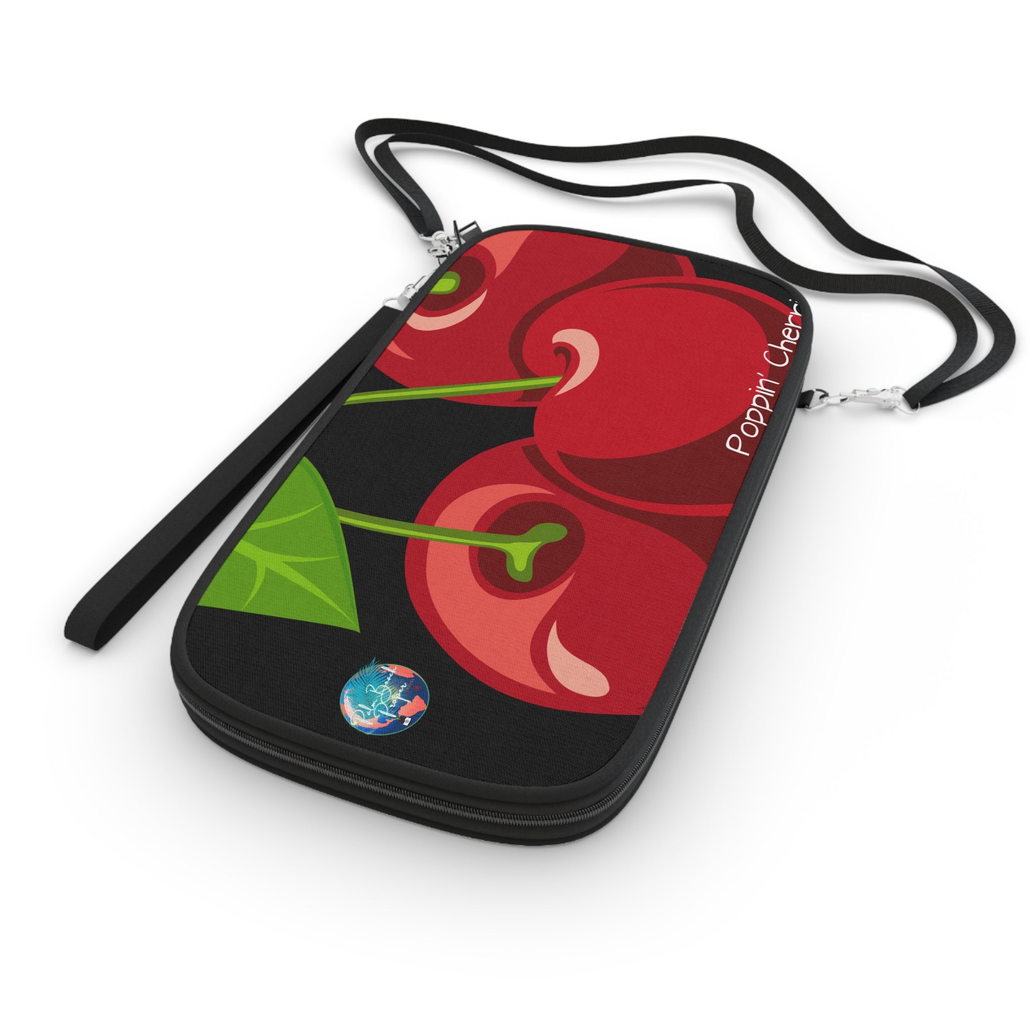 Cherry Passport Wallet — Stylish Travel Organizer