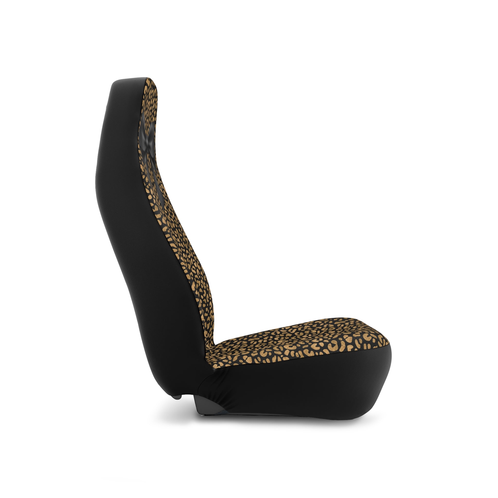 Leopard Bow Car Seat Covers — Chic Animal Print Auto Seat Protector