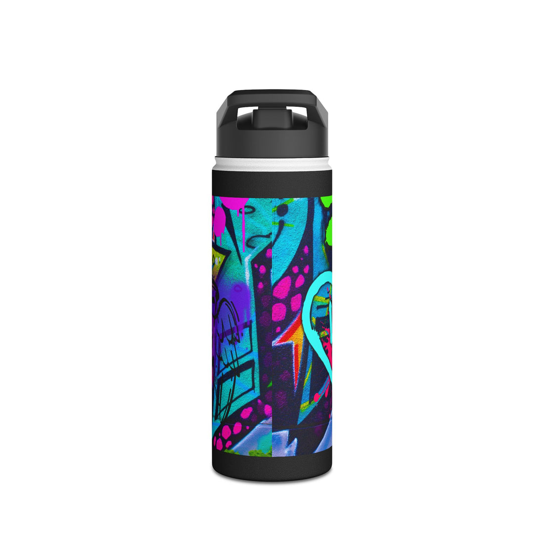 Steel Water Bottle Personalized Stainless  Graffiti coordinate