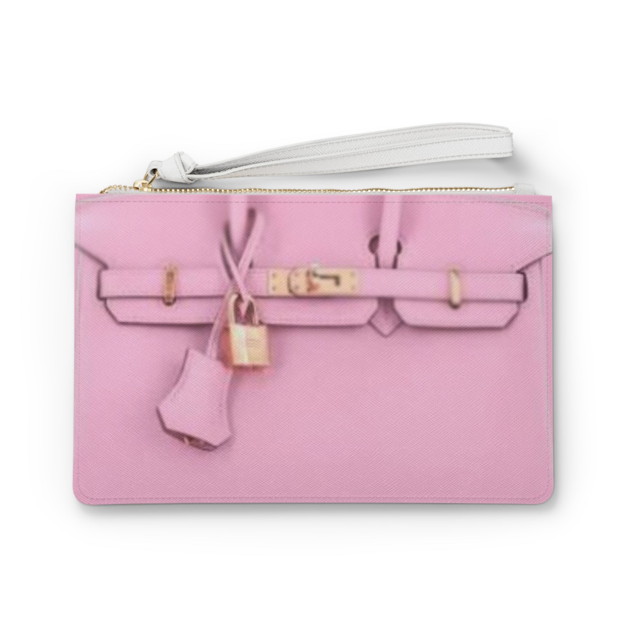 Designer Inspired Pink Clutch Bag