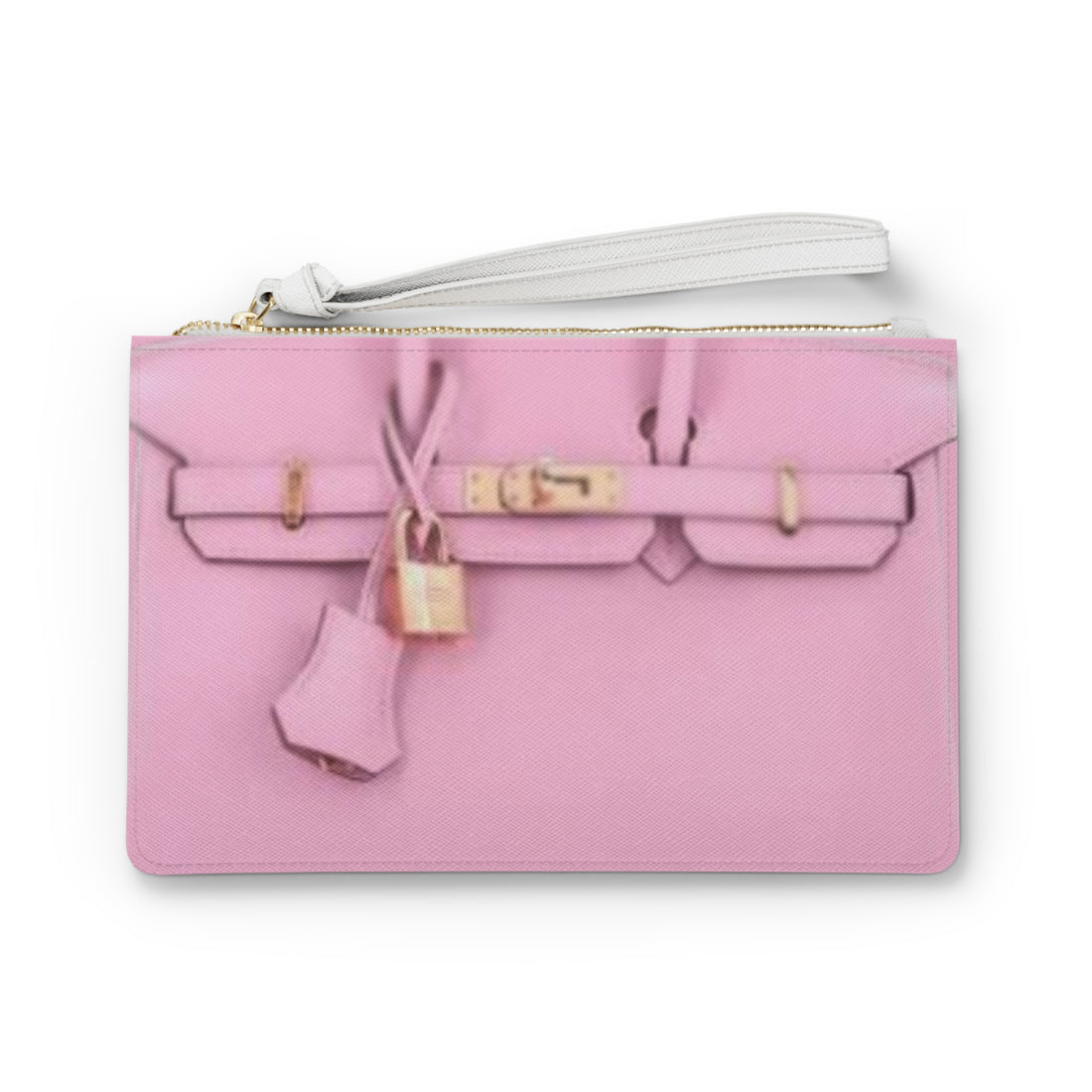 Designer Inspired Pink Clutch Bag