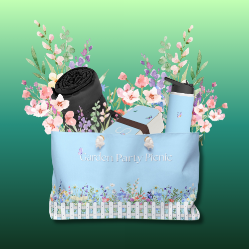 Garden Party Picnic Kit for 1 - 4pc